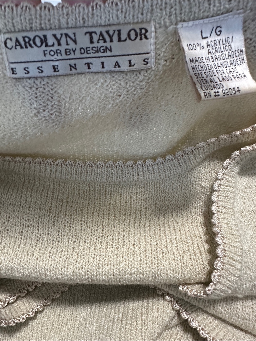🥕 Carolyn Taylor Layered Look Cardigan Sweater - Picture 3 of 3